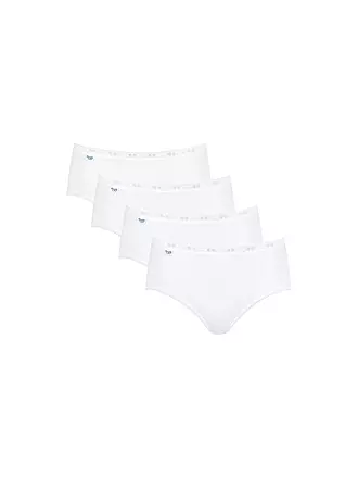 SLOGGI | Midi-Slip "Basic" 4-er (Schwarz) | weiss